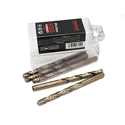 Afbeelding van Ferrcan Boor voor metaal HSS DIN338 M35 kobalt 7 13 mm (pak van 5 stuks) (8 mm)