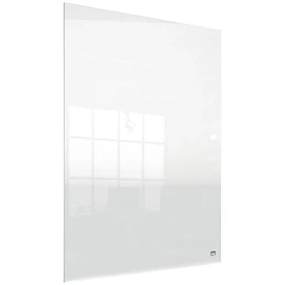 Image de Nobo Mini Tableau Transparent Effaçable en Acrylique pour Bureau, Facile à Effacer, 600 x 450 mm, Feutre Marqueur et Fixations Murales Inclus, 1915618