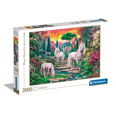Afbeelding van Clementoni Puzzel 2000 Stukjes High Quality Collection Classical Garden Unicorns, Voor Volwassenen en Kinderen, 14 99 jaar, 32575