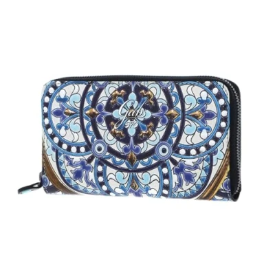 Afbeelding van Gabs Leren Portemonnee GMONEY17 Trip Pelle + Bull Wallet Mandala Veelkleurig