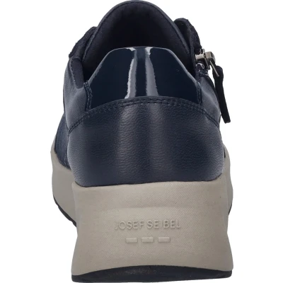 Afbeelding van Josef Seibel Lissi Sneakers laag, Dames, Maat: 37, Dunkelblau Leer en textiel