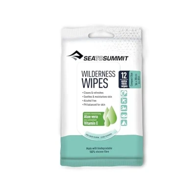 Afbeelding van Sea To Summit Wilderness Compact Pack van 12 wipes accessoires klimmen, volwassenen, uniseks, wit, Eén maat