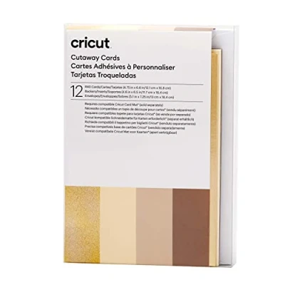 Afbeelding van Cricut R40 Uitsnijkaarten 12,1x16,8cm Neutrals (12 stuks)