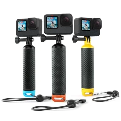 Afbeelding van Sametop Handvat Drijvende Handler Monopod Compatibel met GoPro Hero 13 12 11 10 9 8 7 6 5 sessie DJI Actiecamera&#039;s Oranje