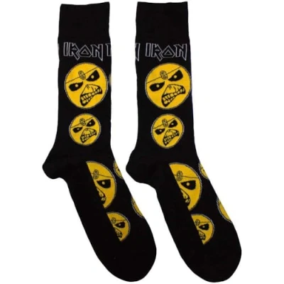 Afbeelding van Rock Off officially licensed products Iron Maiden Piece Of Mind Enkelsokken, maat UK 7 11, zwart, M, zwart.