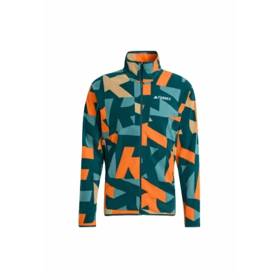 Afbeelding van adidas Terrex Multi Printed Fleece Ritsjack Heren Groen XL