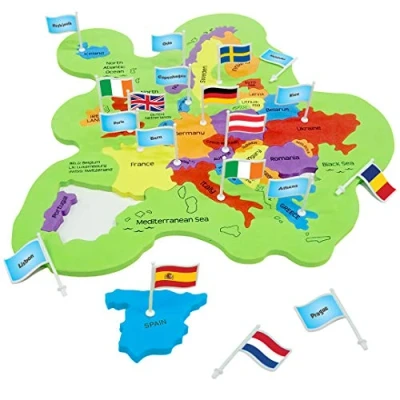 Afbeelding van Imagimake Mapology Europe with Capitals Puzzels voor kinderen, educatief speelgoed en spelletjes kinderen van 5, 6, 7, 8, 9, 10, 11, 12 jaar, cadeaus