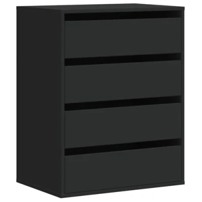 Afbeelding van vidaXL Ladekast 60x41x76 cm bewerkt hout zwart