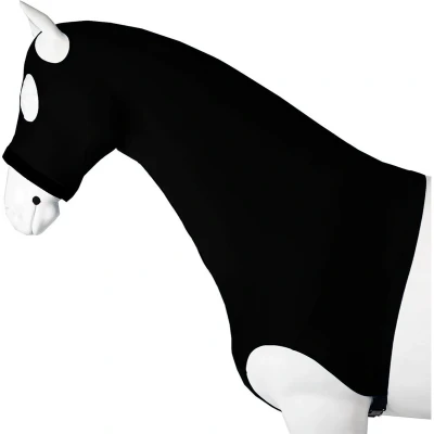 Afbeelding van Horka Dekenhals Lycra met Masker Zwart S