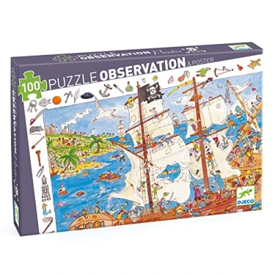 Image de Djeco Les Pirates Puzzle 100 pcs
