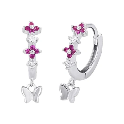 Afbeelding van Prinzessin Lillifee Schmetterling Oorbellen voor kinderen, Maat: One Size, Silber