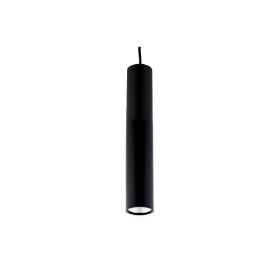 Afbeelding van Design Tube Moderne Hanglamp 5W, Warm Wit, Ø 58 x 295 mm, Mat Zwart
