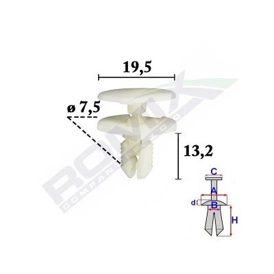 Afbeelding van ROMIX C70590 Clip