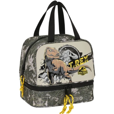 Afbeelding van Lunchtrommel Jurassic World Warning Grijs 20 x 15 cm