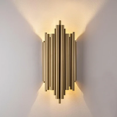 Afbeelding van Verlichting Wandlamp Luciana in Goud Metaal Afmetingen 18x8x40cm Stijlvolle voor Elk Interieur
