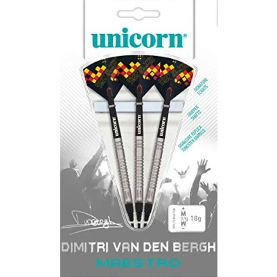 Afbeelding van Unicorn Maestro Dimitri van den Bergh 90% Soft Tip Dartpijlen 18 Gram