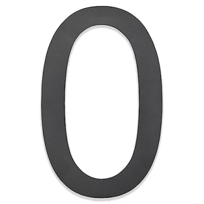 Afbeelding van Hopelit Huisnummer, huisnummer antraciet RAL 7016, antracietgrijs, fijne structuur gepoedercoat, roestvrij staal, hoogte 20 cm letter Arial cijfer