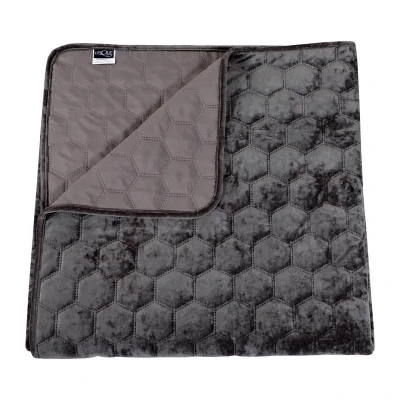Afbeelding van Unique Living Bedsprei Peggy 170x220cm dark grey