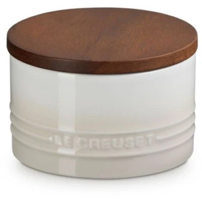 Afbeelding van Le Creuset Signature Voorraadpot Met Houten Deksel Meringue 470 ml
