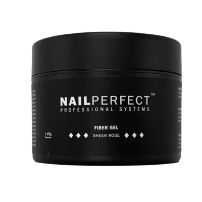 Afbeelding van NailPerfect Fiber Gel Sheer Rose 45gr Haibu by Kapperskorting.com