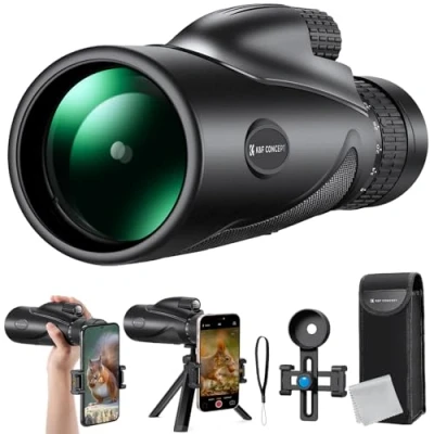 Afbeelding van K&amp;F Concept Monoculaire telescoop HD 8 32 x 50 continue zoom met mobiele telefoonclip voor vogelobservatie, jacht, wandelen, concert