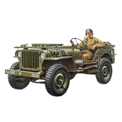 Afbeelding van 1:35 Tamiya 35219 US Willys Jeep MB 4x4 with 1 Figure Plastic Modelbouwpakket