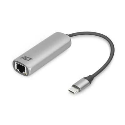 Image de ACT Adaptateur réseau USB C 3.2 Gen 1 Gigabit Ethernet x noir