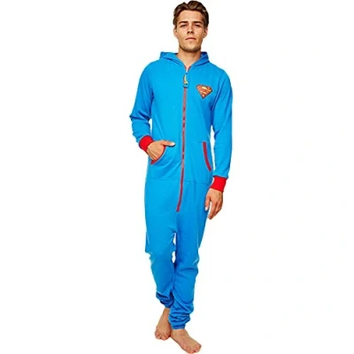 Afbeelding van DC Comics Superman trainingspak voor heren, maat L, blauw