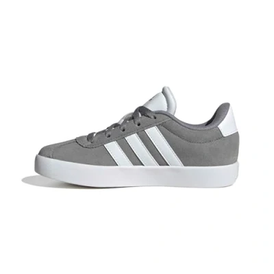 Image de adidas Chaussures Vl Court 3.0 unisexes pour enfant, Gris Trois Nuages Blanc Deux, 36 EU