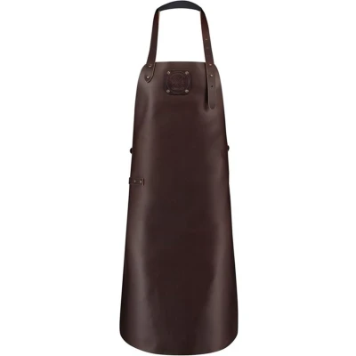 Afbeelding van Witloft Classic Leren Schort XXL Donkerbruin