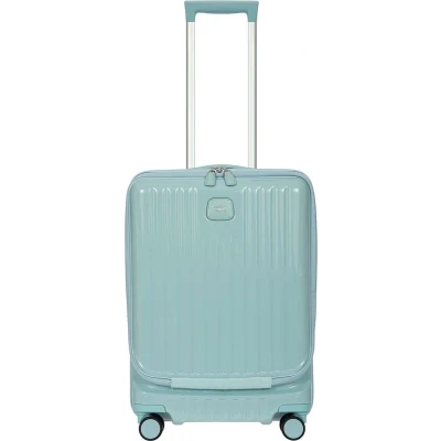 Afbeelding van Bric&#039;s Positano Cabin Trolley 55 with Pocket light blue Harde Koffer