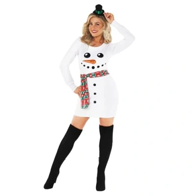 Afbeelding van Morph Snowman Jumper Jurk Dames
