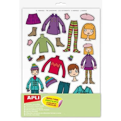 Image de Gommettes Les vêtements x 66