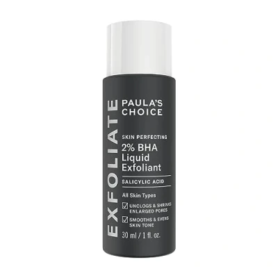 Image de Paula&#039;s Choice SKIN PERFECTING 2% BHA Lotion Exfoliant Peeling Visage Élimine les Points Noirs, Pores Dilatés &amp; Imperfections avec Acide Salicylique Peaux Mixtes, Grasses d&#039;Acné 30 ml