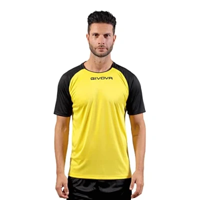 Afbeelding van Sports T shirt Givova Capo Yellow Black 3Xl