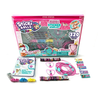 Afbeelding van Sky Castle, Stickers, Sticki Rolls Station, Draagbare Deelbare Ultieme DIY Sticker Sieraden
