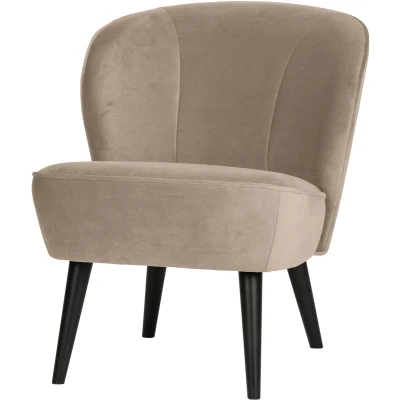 Afbeelding van WOOOD Sara Fauteuil Velvet Khaki 59x71x70