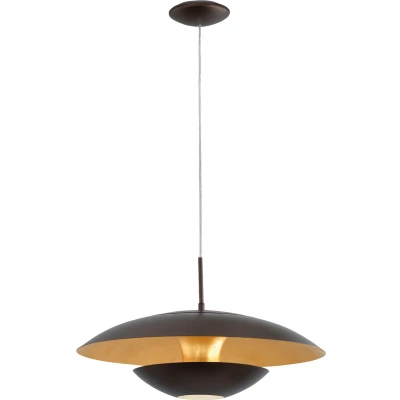 Afbeelding van EGLO Nuvano Hanglamp 1 Lichts E27 Ø480mm. Bruin Goud