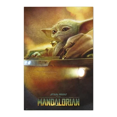 Afbeelding van Mandalorian poster Grogu Pod Disney Star Wars Child Yoda 61 x 91.5 cm