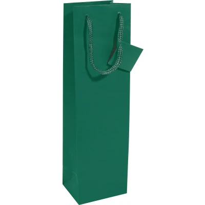Afbeelding van Sigel cadeautas fles opaal groen cadeauverpakking SI GT502