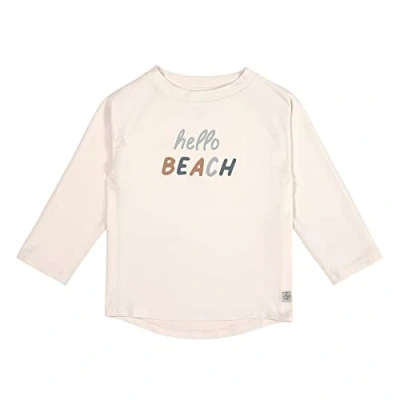 Afbeelding van Lässig Zwemshirt Rashguard Lange Mouw Splash &amp; Fun Hello Beach milky, 03 06 mnd. Maat 62/68