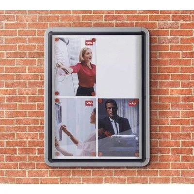 Image de Nobo Vitrine Exterieur Fond Metal Pour 4 Documents A4
