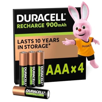 Image de Piles AAA Duracell Recharge Ultra 4 pièces