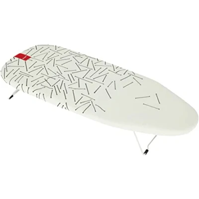 Image de Rayen table à repasser de Pliable compacte Maille métallique Convient pour accrocher Imprimé Dimensions : 73,5 x 31,5 cm