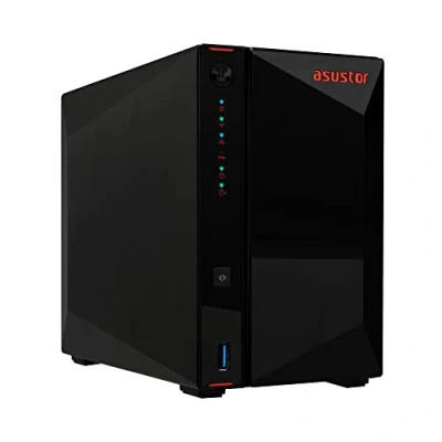 Afbeelding van Asustor Nimbustor 2 Gaming Geïnspireerd Network Attached Storage AS5202T, Intel J4005 2.0GHz Dual Core, Two 2.5GbE Port, 2GB RAM DDR4, 4GB eMMC Flash Memory, Personal Private Cloud (2 Bay Diskless
