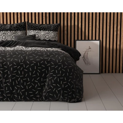 Afbeelding van Dekbedovertrek Lits Jumeaux 240x200 Sleeptime Polykatoen Grijs Inclusief Kussenslopen 2 Persoons