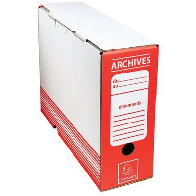 Image de Boite archive dos 100mm carton ondulé couleurs 25x34cm