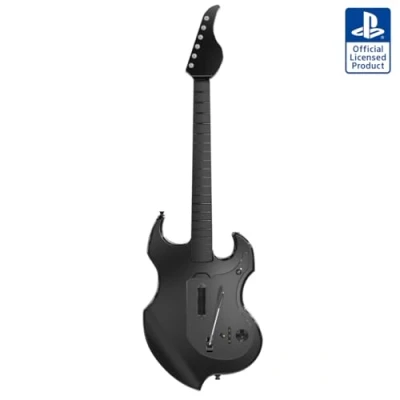 Afbeelding van RIFFMASTER Wireless Foldable Guitar Controller for PlayStation 5 and 4, Windows 10/11 PC, Officially Licensed by Sony Black