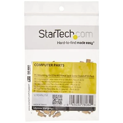 Afbeelding van StarTech.com Metal Jackscrew Standoffs #6 32 to M3