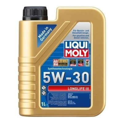 Afbeelding van Liqui Moly 5W30 Longlife III Synthetisch Motorolie 20820 (1L) 04 VW50400/50700 C3 MB 229.51 2222213480880